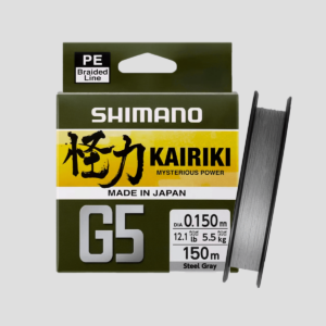 Multifilamento Shimano Kairiki G5 12.1Lb 0.15 - 150 m / Steel Gray