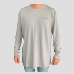 Polo Shimano Long Sleeve Tech Tee Light Grey / Talla M