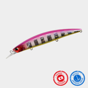 Señuelo Duo Beach Walker 120 MD - Pink Zebra Glow