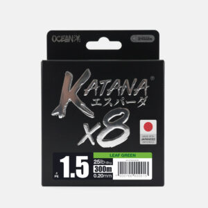 Multifilamento Ocean Katana x8 25Lb 0.20 - 300 m / Leaf Green
